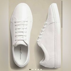New Banana Republic Men's Shoes White Lace Up Sneakers Multiple Sizes NWT $70